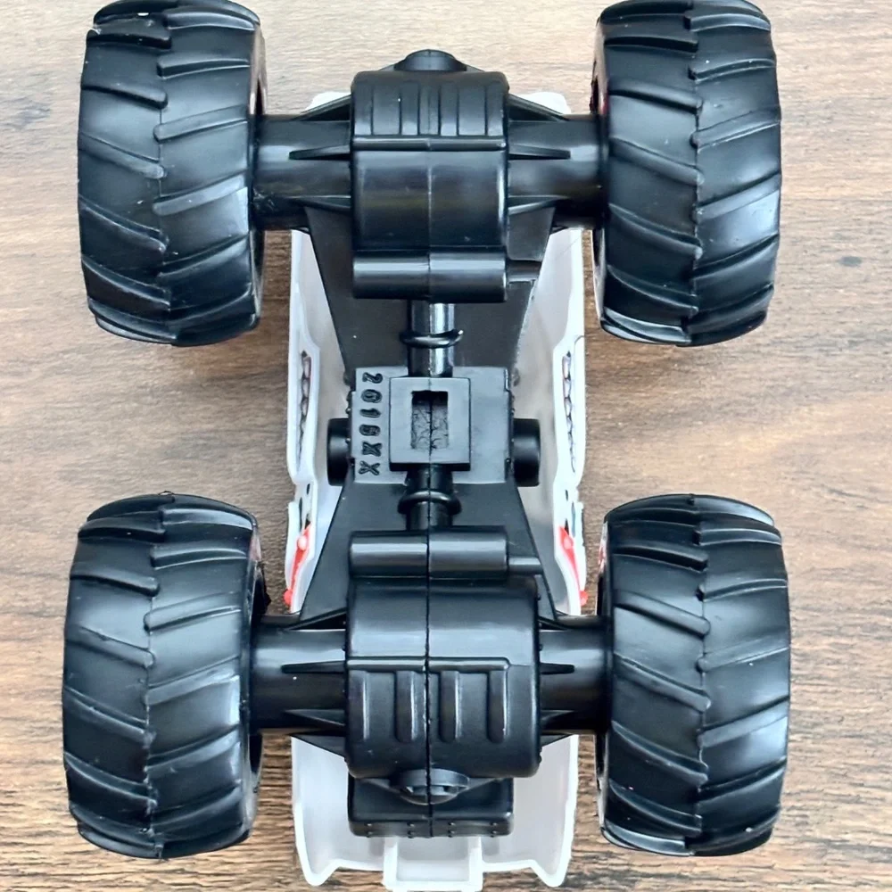Monster Jam Monster Mutt Dalmatian Black & White Dog Monster Truck Toy 4.5
